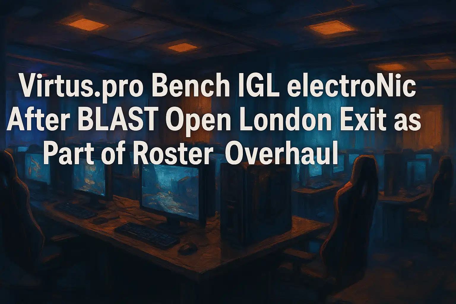 Virtus.pro Bench IGL electroNic After BLAST Open London Exit as Part of Roster Overhaul