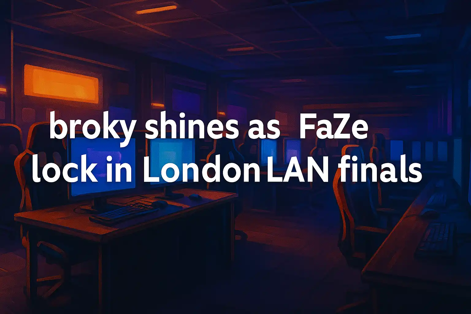 broky shines as FaZe lock in London LAN finals