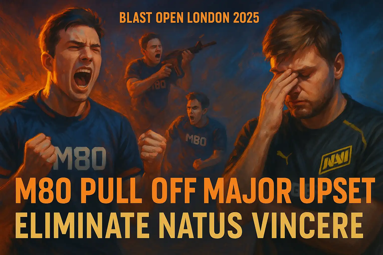 M80 Pull off Major Upset, Eliminate Natus Vincere from BLAST Open London