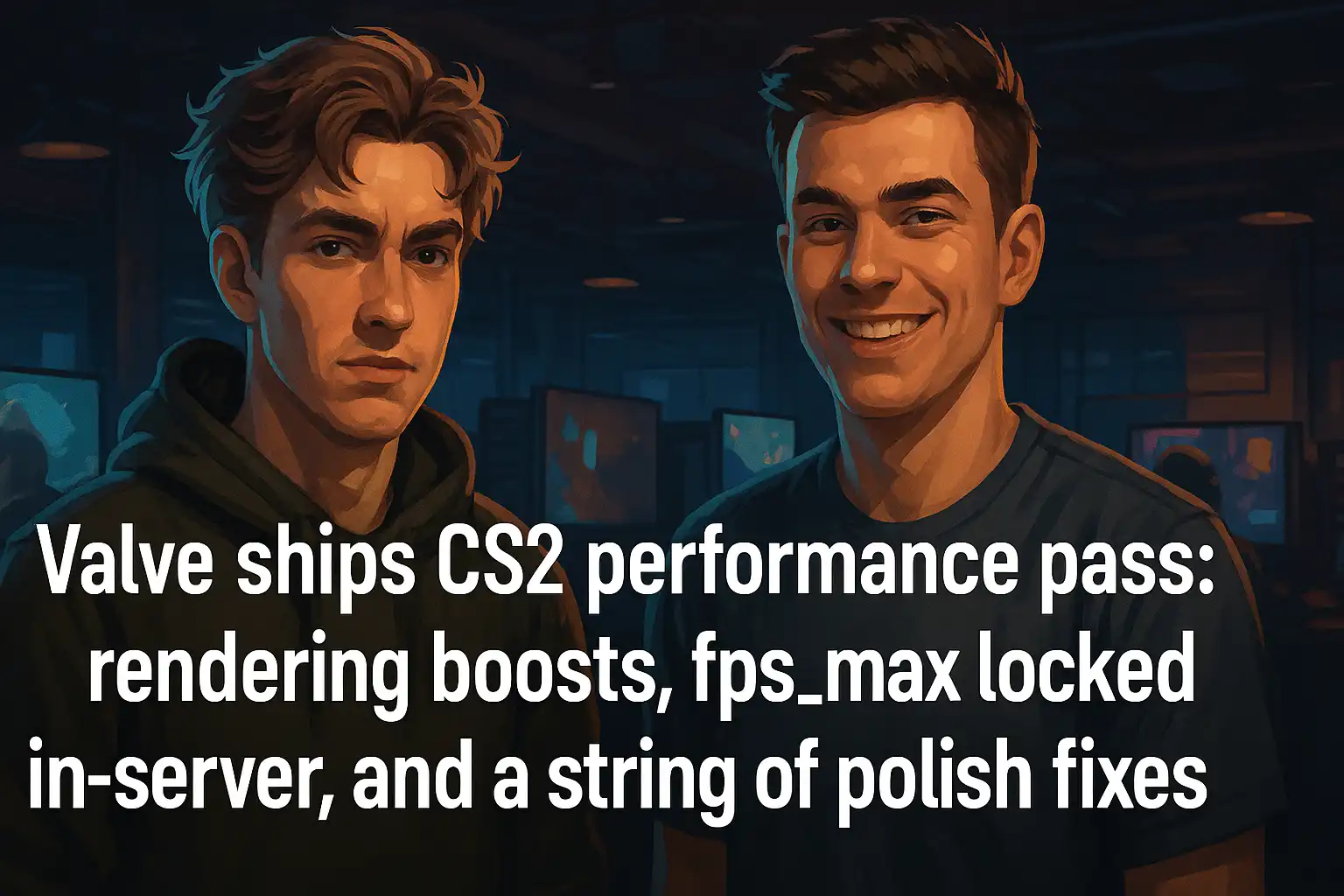 Valve ships CS2 performance pass: rendering boosts, fps_max locked in-server, and a string of polish fixes