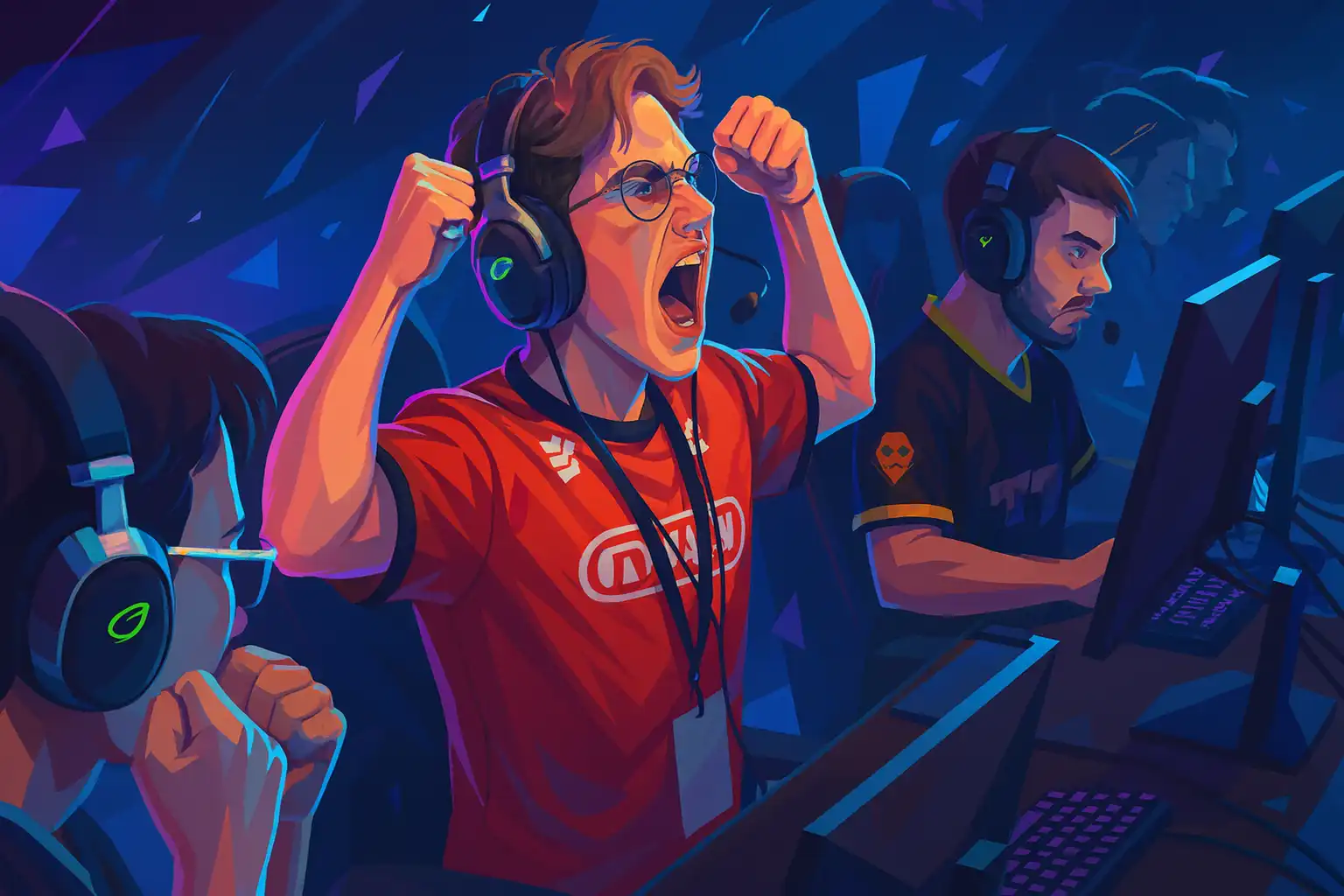 Ax1Le and FL4MUS help 9BOOMPRO pull off upset on Day One of Majestic LanDaLan