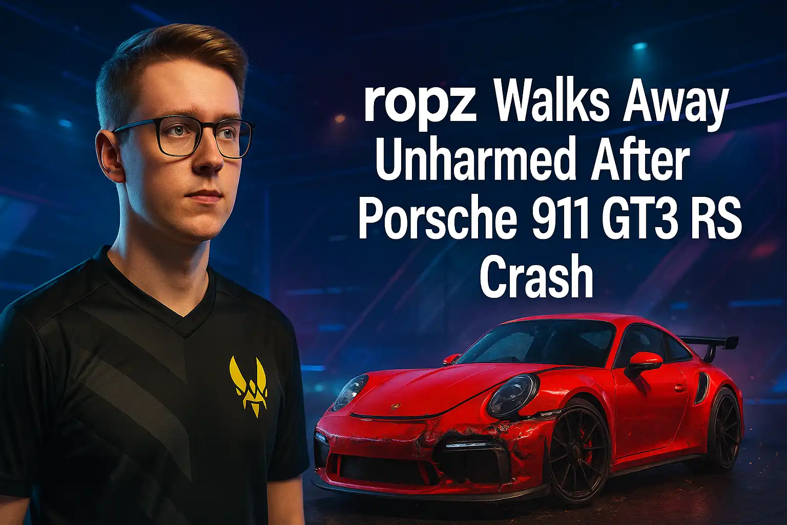 ropz Walks Away Unharmed After Porsche 911 GT3 RS Crash