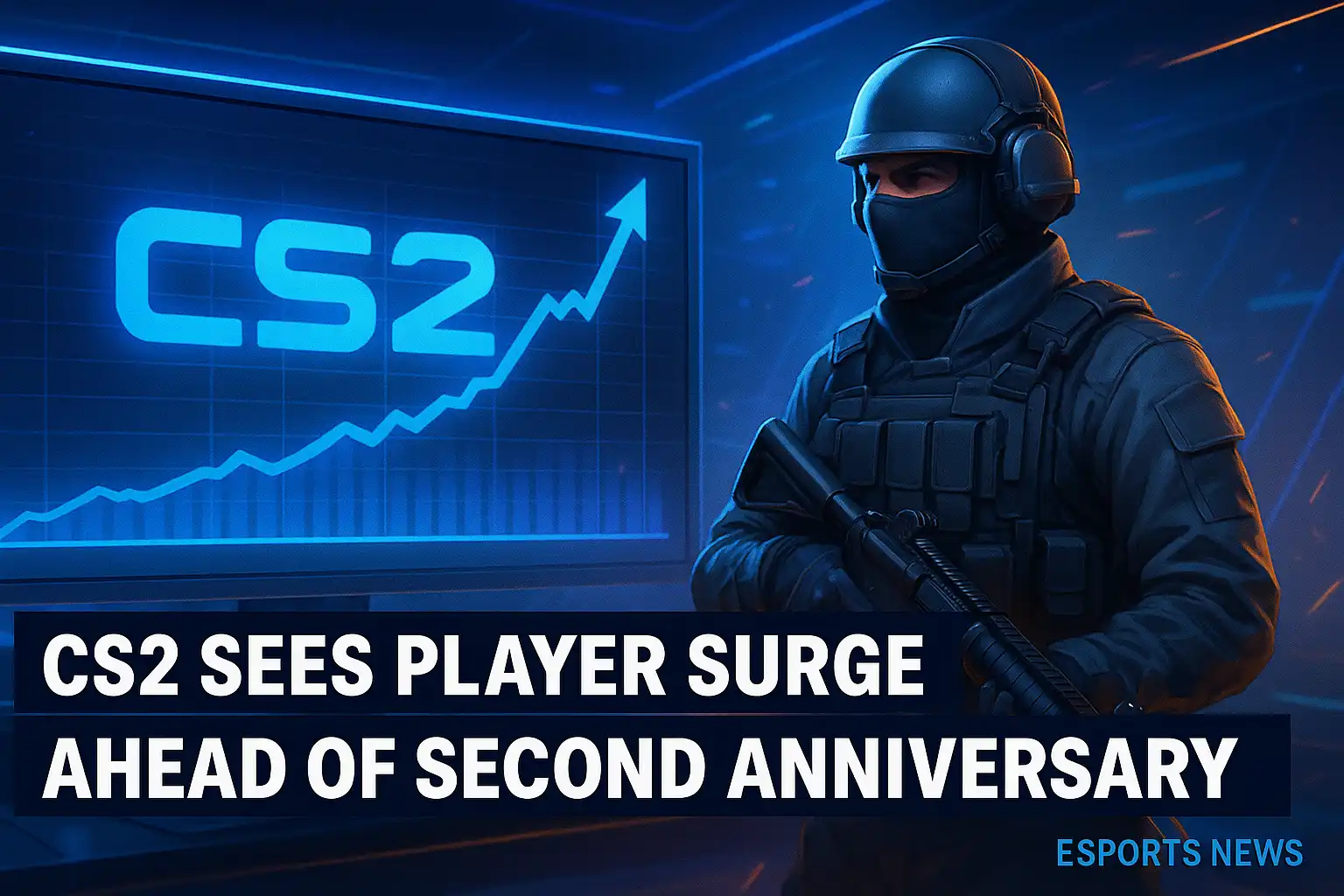 CS2 Sees Player Surge Ahead of Second Anniversary