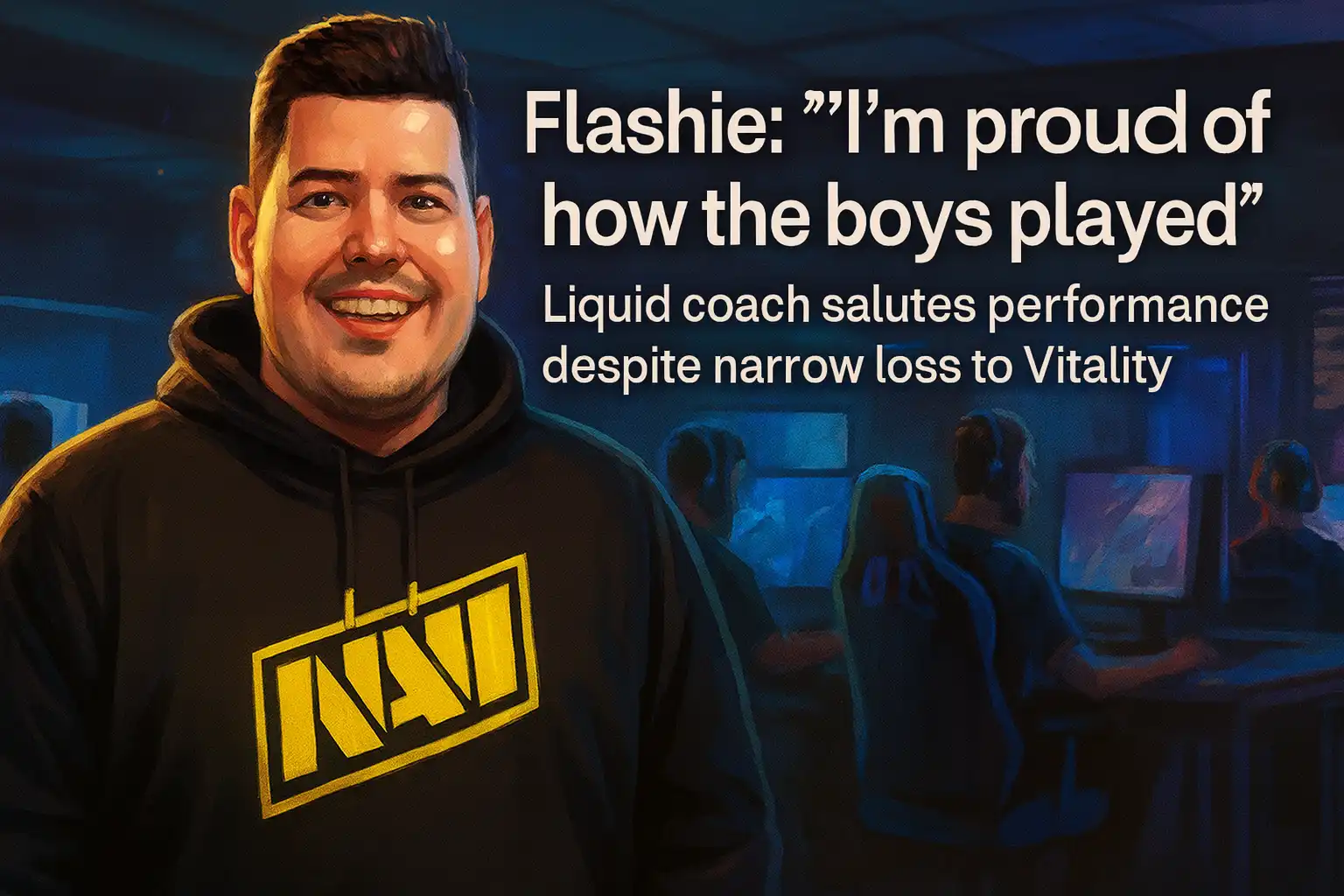Flashie: “I’m proud of how the boys played” — Liquid coach salutes performance despite narrow loss to Vitality