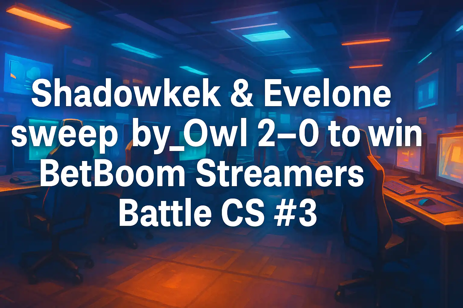 Shadowkek & Evelone sweep by_Owl 2–0 to win BetBoom Streamers Battle CS #3
