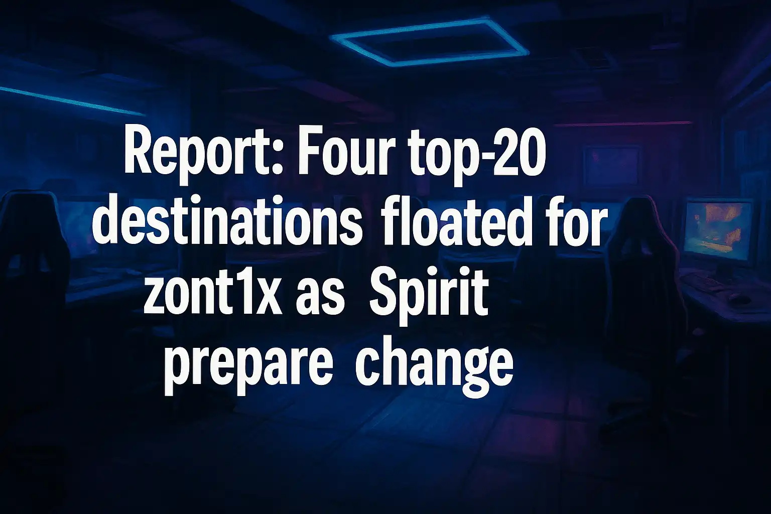 Report: Four top-20 destinations floated for zont1x as Spirit prepare change