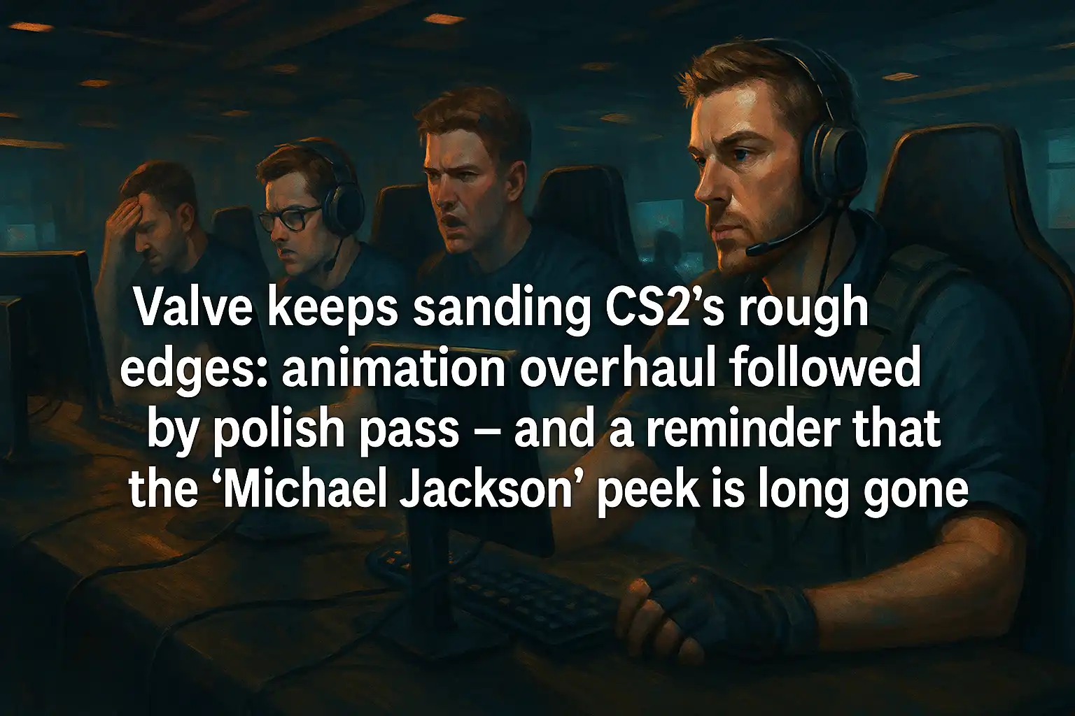 Valve keeps sanding CS2’s rough edges: animation overhaul followed by polish pass — and a reminder that the “Michael Jackson” peek is long gone
